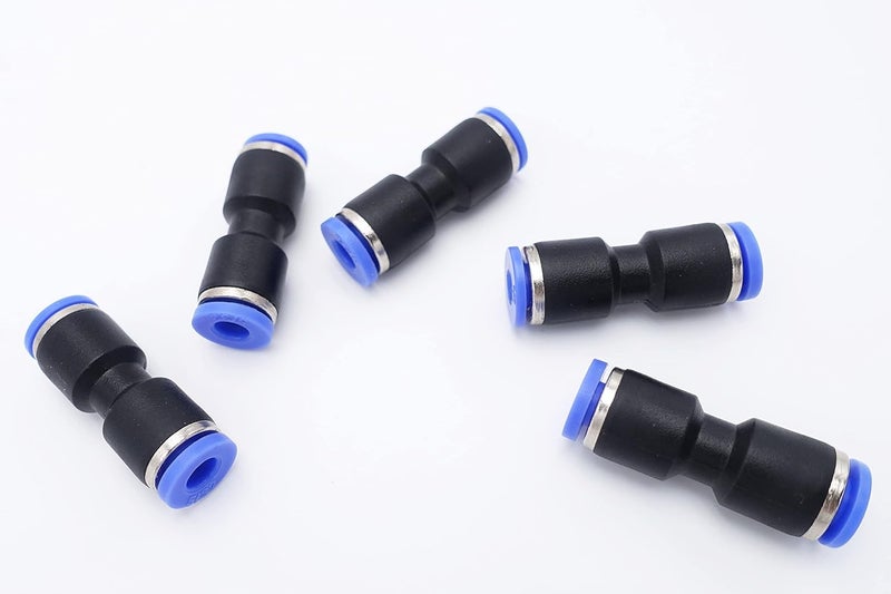 IVLPHA Push to Connect Fitting 5/32" Tube OD x 1/8" Tube OD Reducer, Pneumatic Air Water Straight Union Two Way Connector/Coupler (Pack of 5) - Image 1